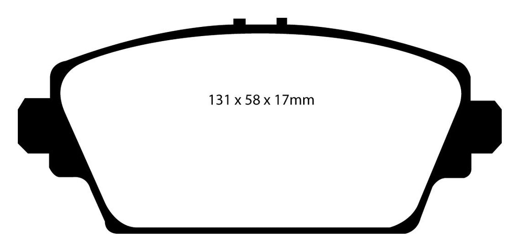 Pastiglie Freni Sportive EBC Verdi Anteriore HONDA Accord CG 1.8 Cv  dal 1998 al 2003 Pinza Girling/TRW Diametro disco 282mm