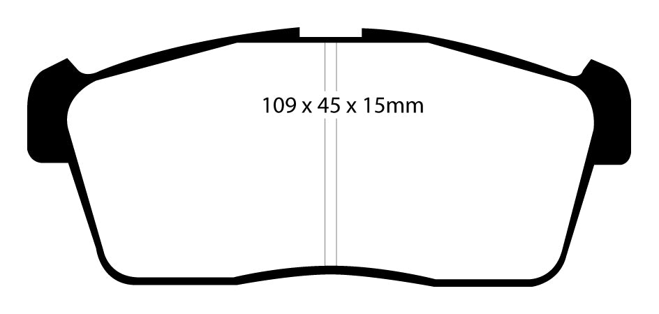 Pastiglie Freni Sportive EBC Verdi Anteriore TOYOTA bB 1.3 Cv  dal 2006 al 2016 Pinza  Diametro disco 0mm