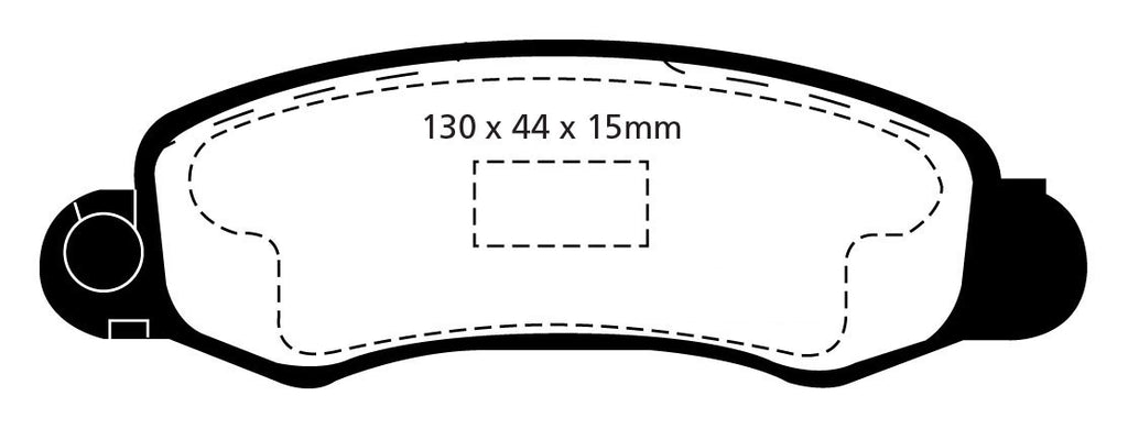 Pastiglie Freni Sportive EBC Verdi Anteriore SUZUKI Swift AA44 1 Cv  dal 1997 al 2004 Pinza  Diametro disco 231mm