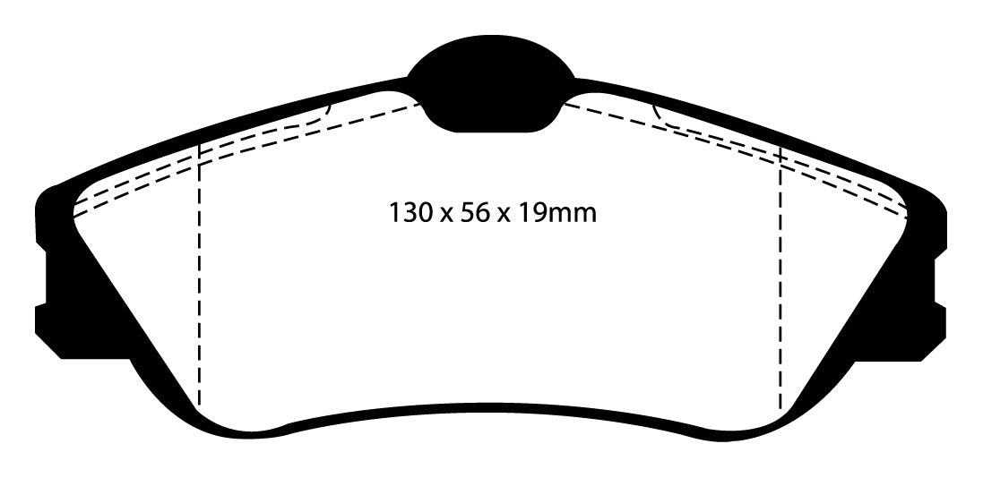 Pastiglie Freni Sportive EBC Verdi Anteriore CITROEN Xsara Picasso 1.6 Cv  dal 2000 al 2010 Pinza Girling/TRW Diametro disco 282mm
