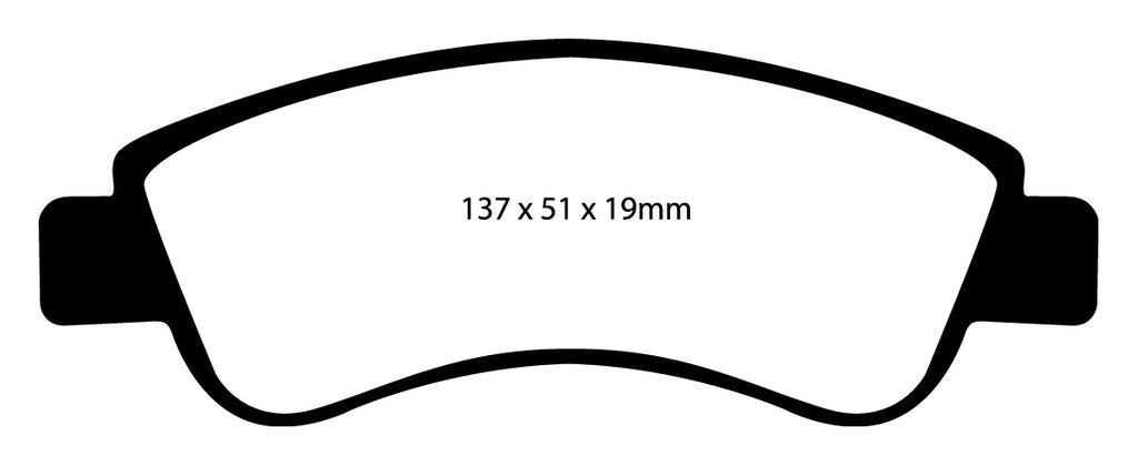 Pastiglie Freni Sportive EBC Verdi Anteriore CITROEN Berlingo Multispace 1.4 Cv  dal 2001 al 2008 Pinza Bosch Diametro disco 266mm