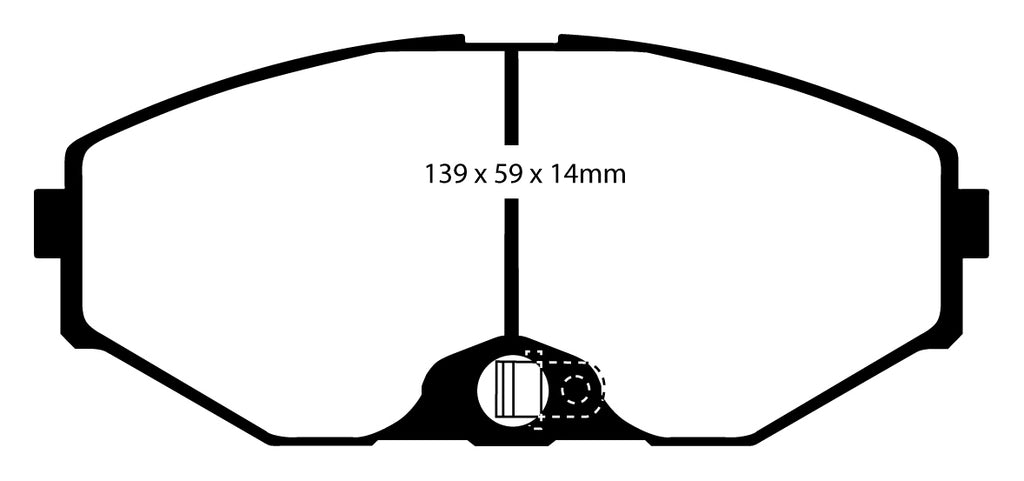 Pastiglie Freni Sportive EBC Verdi Anteriore NISSAN QX 2.0 Cv  dal 2000 al 2004 Pinza  Diametro disco 280mm