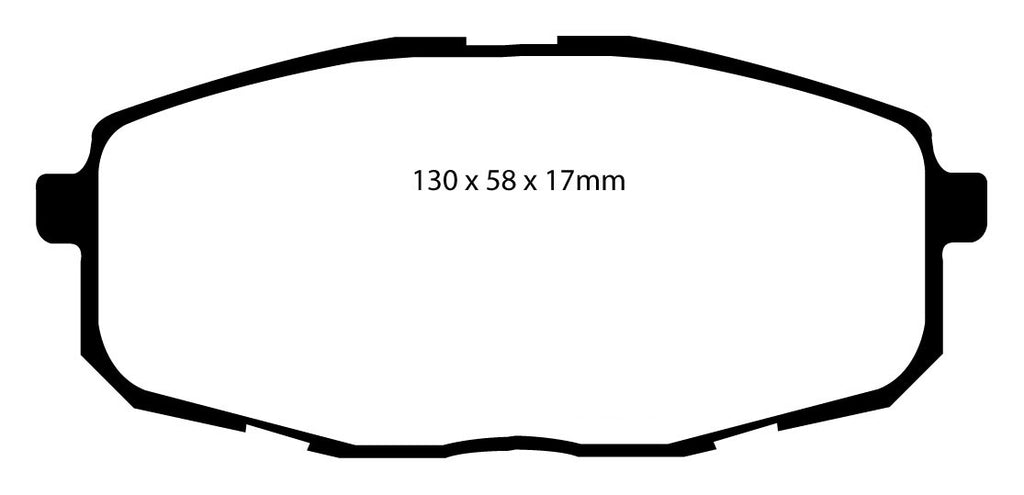 Pastiglie Freni Sportive EBC Verdi Anteriore HYUNDAI i-30 FD 1.4 Cv  dal 2007 al 2012 Pinza  Diametro disco 280mm