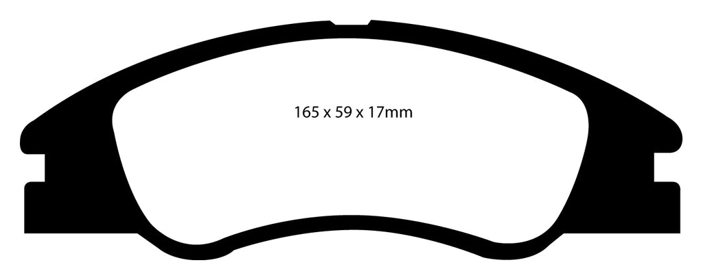 Pastiglie Freni Sportive EBC Verdi Anteriore KIA Cerato 1.5 D Cv  dal 2004 al 2009 Pinza  Diametro disco 275mm