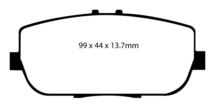 Pastiglie Freni Sportive EBC Verdi Posteriore MAZDA MX5 (Mk3) NC 1.8 Cv  dal 2005 al 2015 Pinza Sumitomo Diametro disco 280mm