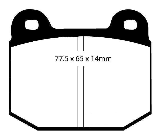 Pastiglie Freni Sportive EBC Verdi Anteriore OPEL Speedster 2.0 Turbo Cv  dal 2003 al 2005 Pinza AP Diametro disco 288mm