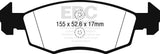 Pastiglie Freni Sportive EBC Verdi Anteriore OPEL Corsa (E) 1.0 Turbo Cv 90 dal 2014 al 2020 Pinza ATE Diametro disco 256mm