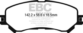 Pastiglie Freni Sportive EBC Verdi Anteriore RENAULT Espace (Mk5) 1.6 TD Cv 130 dal 2015 al 2022 Pinza Akebono Diametro disco 320mm