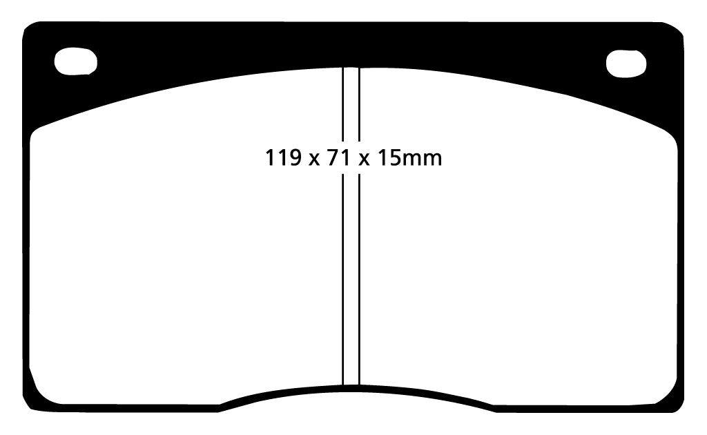 Pastiglie Freni Sportive EBC Verdi Anteriore JAGUAR XJ12 5.3 Cv  dal 1973 al 1993 Pinza Girling/TRW Diametro disco 284mm