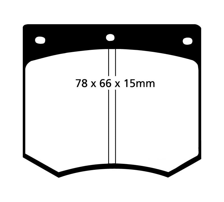 Pastiglie Freni Sportive EBC Verdi Anteriore FORD Capri (Mk1) 1.3 GT Cv  dal 1972 al 1973 Pinza Girling/TRW Diametro disco 245mm