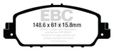 Pastiglie Freni Sportive EBC Verdi Anteriore HONDA HR-V RU 1.5 Cv  dal 2015 al 2021 Pinza  Diametro disco 293mm