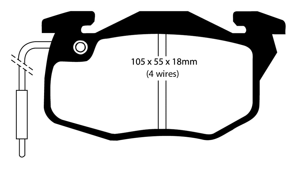 Pastiglie Freni Sportive EBC Verdi Anteriore CITROEN AX 1.4 D Cv  dal 1991 al 1996 Pinza Bendix Diametro disco 247mm