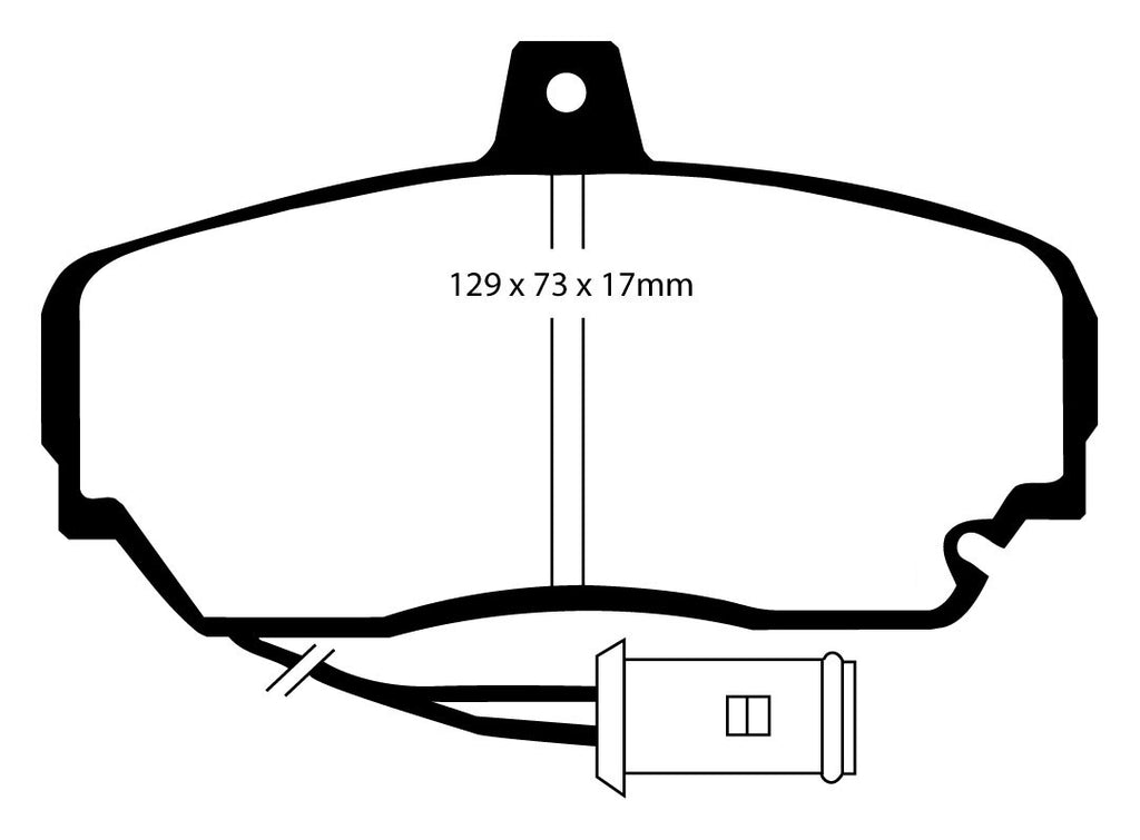 Pastiglie Freni Sportive EBC Verdi Anteriore HONDA Legend SA 2.5 Cv  dal 1986 al 1988 Pinza  Diametro disco 285mm