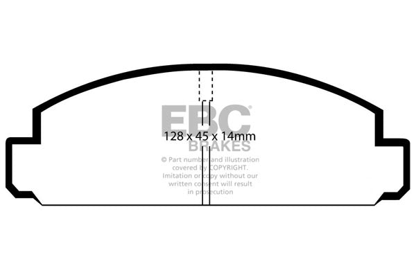 Pastiglie Freni EBC Ultimax Anteriore MAZDA RX5 1.3 Cv  dal 1976 al 1980 Pinza Akebono Diametro disco 0mm