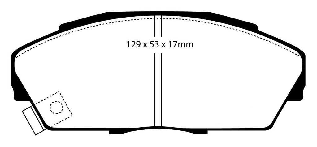 Pastiglie Freni Sportive EBC Verdi Anteriore HONDA Accord Aerodeck CA5 2 Cv  dal 1989 al 1990 Pinza Akebono Diametro disco 262mm