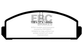 Pastiglie Freni EBC Ultimax Anteriore MITSUBISHI Colt 1.2 Cv  dal 1981 al 1982 Pinza Akebono Diametro disco 229mm