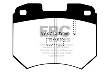 Carica l&#39;immagine nel visualizzatore di Gallery, Pastiglie Freni EBC Ultimax Anteriore AUDI 100 2.1 Cv  dal 1977 al 1979 Pinza ATE Diametro disco 256mm
