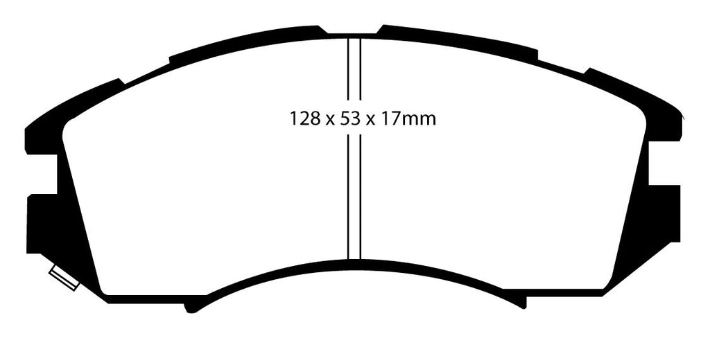 Pastiglie Freni Sportive EBC Verdi Anteriore SUBARU Impreza 1.5 Cv 95 dal 1993 al 1997 Pinza  Diametro disco 242mm