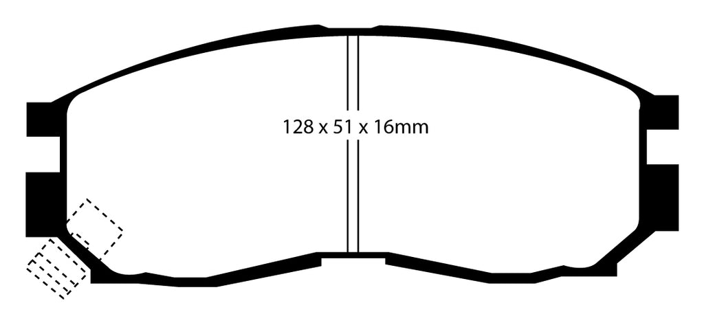 Pastiglie Freni Sportive EBC Verdi Anteriore HYUNDAI Santamo 2 Cv  dal 1996 al 2000 Pinza Sumitomo Diametro disco 0mm