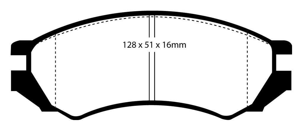 Pastiglie Freni Sportive EBC Verdi Anteriore NISSAN 100NX 2.0 Cv  dal 1991 al 1994 Pinza Akebono Diametro disco 256mm