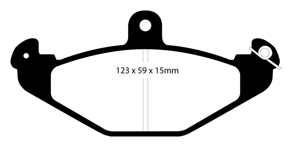 Pastiglie Freni Sportive EBC Verdi Posteriore RENAULT 21 2.0 Turbo Cv  dal 1988 al 1996 Pinza Brembo Diametro disco 255mm