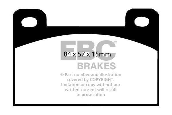 Pastiglie Freni EBC Ultimax Anteriore SKODA 130 Estelle/Rapid 1.3 Cv  dal 1984 al 1990 Pinza  Diametro disco 245mm