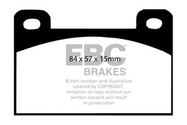 Pastiglie Freni EBC Ultimax Anteriore SKODA 130 Estelle/Rapid 1.3 Cv  dal 1984 al 1990 Pinza  Diametro disco 245mm