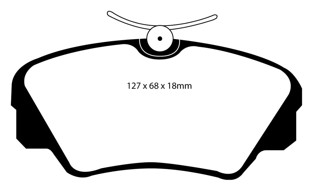 Pastiglie Freni Sportive EBC Verdi Anteriore OPEL Omega 2.0 Cv  dal 1995 al 2000 Pinza Girling/TRW Diametro disco 296mm