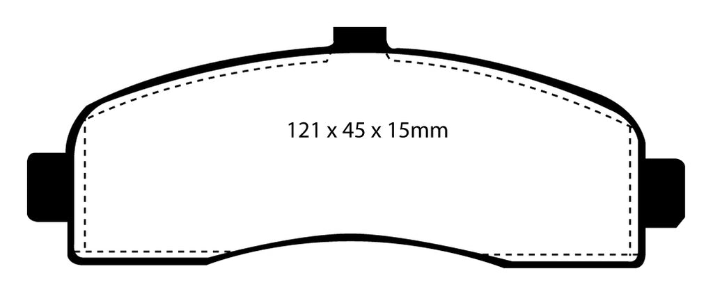 Pastiglie Freni Sportive EBC Verdi Anteriore NISSAN Micra (K11) 1 Cv  dal 1993 al 2003 Pinza Akebono Diametro disco 234mm