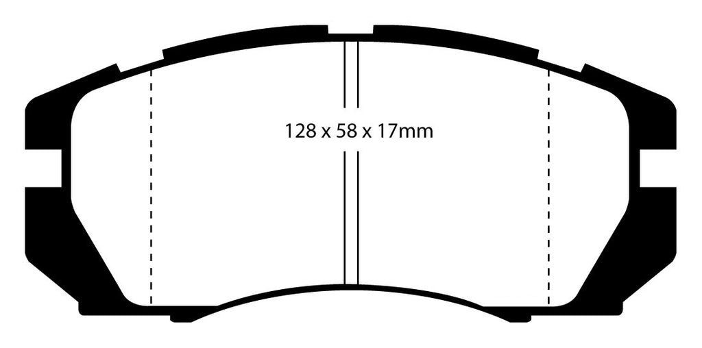 Pastiglie Freni Sportive EBC Verdi Anteriore SUBARU Legacy BC5 2.0 Turbo Cv  dal 1992 al 1994 Pinza  Diametro disco 277mm