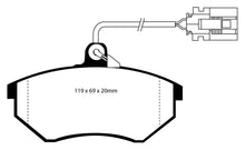 Carica l&#39;immagine nel visualizzatore di Gallery, Pastiglie Freni Sportive EBC Verdi Anteriore VOLKSWAGEN Corrado 2.9 Cv 192 dal 1992 al 1996 Pinza Girling/TRW Diametro disco 280mm