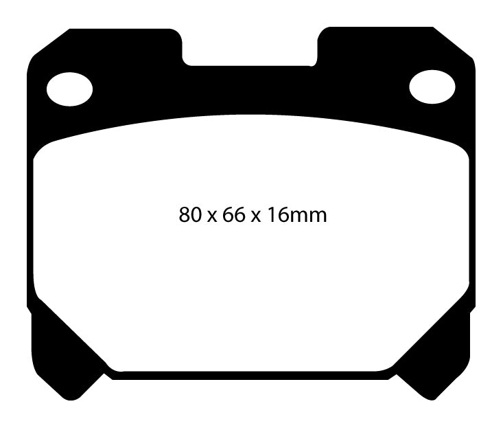 Pastiglie Freni EBC Rosse Posteriore TOYOTA Celica ST205 2.0 Turbo GT4 Cv  dal 1994 al 1999 Pinza  Diametro disco 315mm