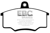 Pastiglie Freni EBC Ultimax Anteriore AUDI 80 1.6 Cv  dal 1979 al 1986 Pinza Girling/TRW Diametro disco 239mm