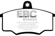 Carica l&#39;immagine nel visualizzatore di Gallery, Pastiglie Freni EBC Ultimax Anteriore AUDI 100 1.6 Cv  dal 1979 al 1983 Pinza Girling/TRW Diametro disco 256mm