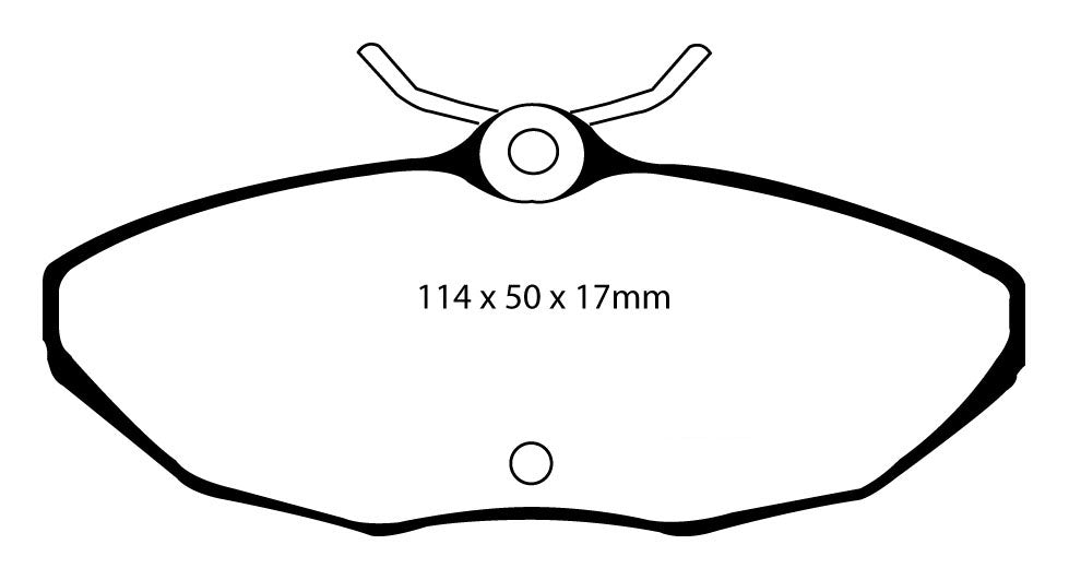 Pastiglie Freni EBC Rosse Posteriore JAGUAR S-Type 3.0 Cv 210 dal 1999 al 2002 Pinza Girling/TRW Diametro disco 288mm