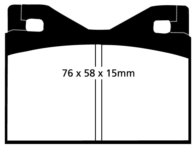 Pastiglie Freni EBC Rosse Posteriore FERRARI 365 GT4 BB 4.4 Cv  dal 1972 al 1976 Pinza  Diametro disco 0mm