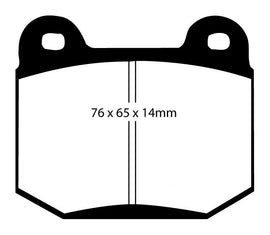 Pastiglie Freni EBC Rosse Posteriore SUBARU Impreza 2.0 Turbo WRX STi Cv  dal 2002 al 2005 Pinza Brembo Diametro disco 316mm