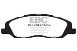 Pastiglie Freni EBC Rosse Anteriore FORD Mustang (5th Generation) 3.7 Cv  dal 2013 al 2014 Pinza  Diametro disco 336mm