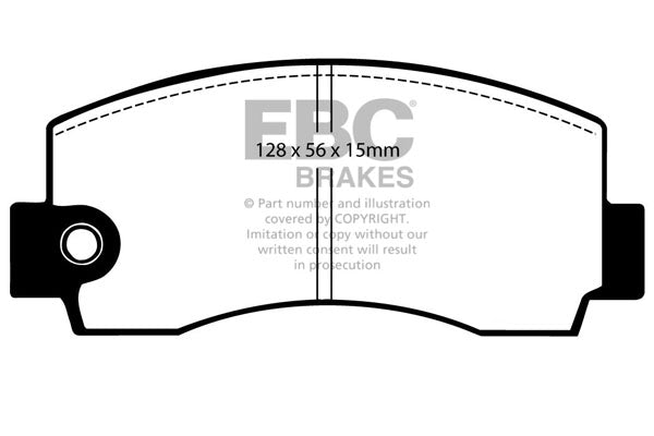 Pastiglie Freni EBC Ultimax Anteriore TOYOTA Celica RA40 2 Cv  dal 1977 al 1982 Pinza Akebono Diametro disco 254mm