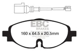 Pastiglie Freni EBC Rosse Anteriore SKODA Superb (3V) 2.0 TD Cv 122 dal 2020 al 2022 Pinza TRW Diametro disco 312mm