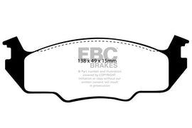 Pastiglie Freni EBC Ultimax Anteriore VOLKSWAGEN Golf (Mk1) 1.6 GTi Cv 110 dal 1980 al 1981 Pinza  Diametro disco 239mm