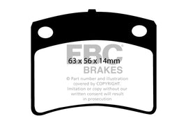 Pastiglie Freni EBC Ultimax Posteriore NISSAN 280C 430 2.8 Cv  dal 1980 al 1981 Pinza  Diametro disco 0mm