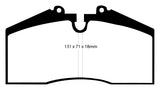 Pastiglie Freni EBC Rosse Anteriore PORSCHE 911 (964) 3.3 Turbo Cv  dal 1990 al 1993 Pinza Brembo Diametro disco 322mm