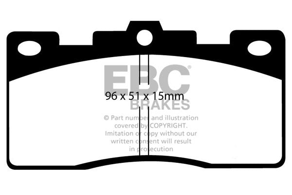 Pastiglie Freni EBC Ultimax Posteriore TOYOTA Celica RA61 2 Cv  dal 1982 al 1986 Pinza  Diametro disco 0mm