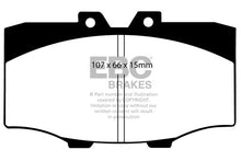 Carica l&#39;immagine nel visualizzatore di Gallery, Pastiglie Freni EBC Ultimax Anteriore TOYOTA Landcruiser BJ60 3.4 D Cv  dal 1981 al 1984 Pinza Sumitomo Diametro disco 302mm