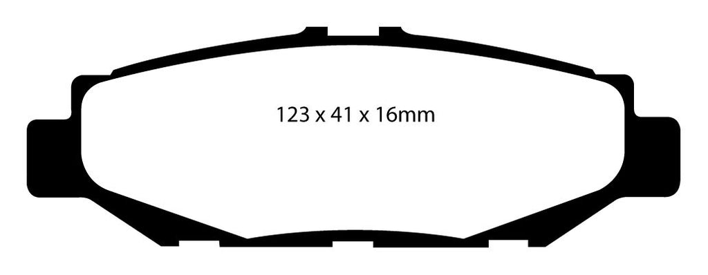 Pastiglie Freni EBC Rosse Posteriore LEXUS GS300 3.0 Cv  dal 1993 al 1995 Pinza  Diametro disco 307mm