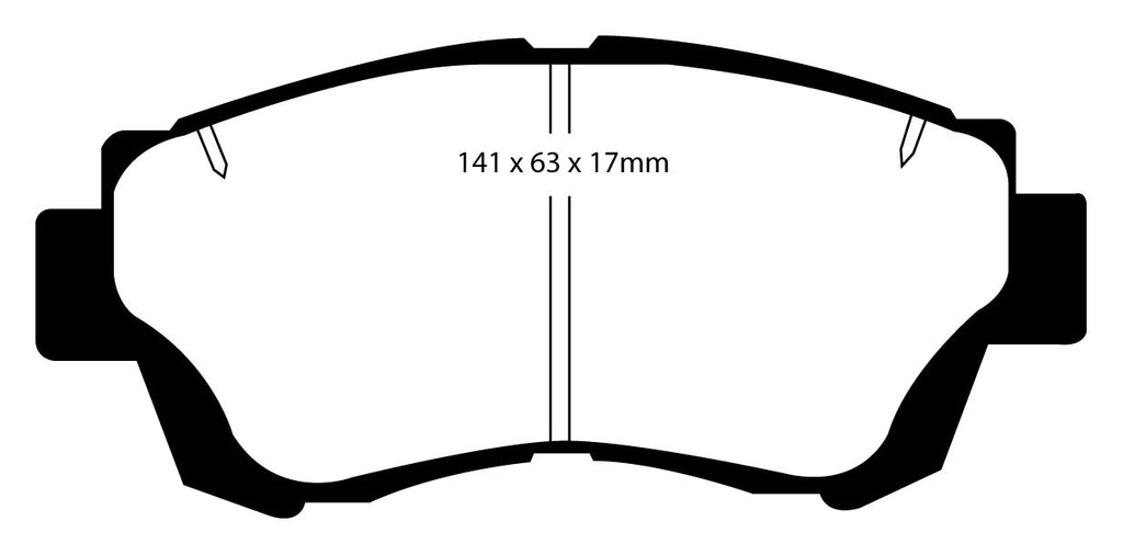 Pastiglie Freni EBC Rosse Anteriore LEXUS GS300 3.0 Cv  dal 1991 al 1993 Pinza  Diametro disco 296mm