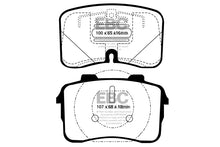 Carica l&#39;immagine nel visualizzatore di Gallery, Pastiglie Freni EBC Rosse Anteriore AUDI 200 quattro 2.2 Turbo 20v Cv  dal 1989 al 1990 Pinza Girling/TRW Diametro disco 310mm