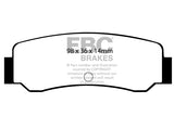 Pastiglie Freni EBC Ultimax Posteriore TOYOTA Corolla AE86 1.6 Coupe Cv  dal 1984 al 1987 Pinza  Diametro disco 231mm