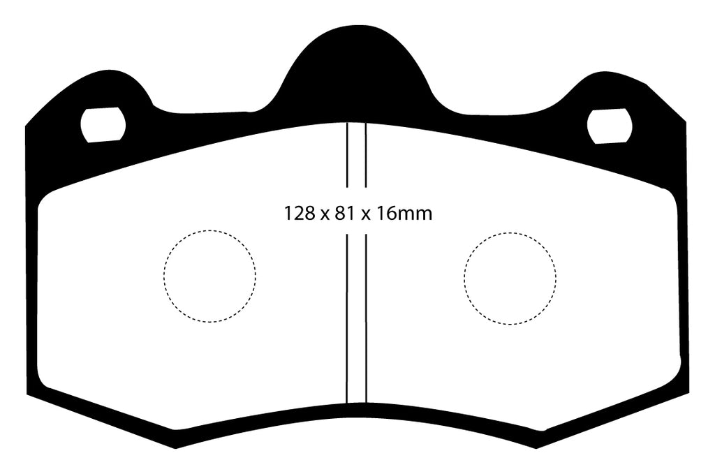 Pastiglie Freni Sportive EBC Gialle Anteriore RENAULT Clio (Mk2) 3.0 Cv 230 dal 2001 al 2003 Pinza AP Diametro disco 330mm